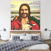 スズメとユリ キャンバスプリント (インサイチュ (寝室))