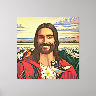 スズメとユリ キャンバスプリント