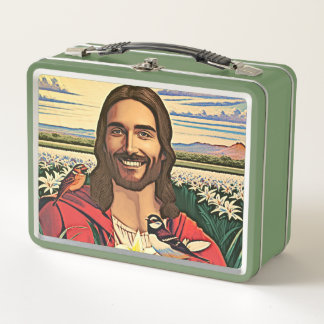 スズメとユリ メタルランチボックス