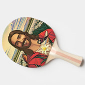 スズメとユリ 卓球ラケット (横)