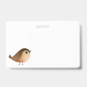 スズメのキャラクターイラスト バッジ (裏面)