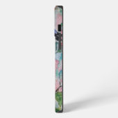 スズメの春の絵画 iPhoneケース (左側面)