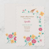 スズメの花の招待状 招待状 (正面/裏面)