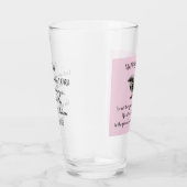 スズメの鳥がバイブルの気に聖句をピンク色に変える タンブラーグラス (右)