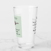 スズメの鳥が聖書の気に聖句を緑に変える タンブラーグラス (左)