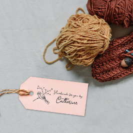 スズメの鳥とミニマルなシグネチャー，カスタム ラバースタンプ