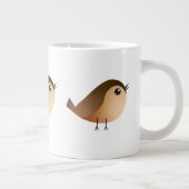 スズメの鳥のキャラクター ジャンボコーヒーマグカップ (右)