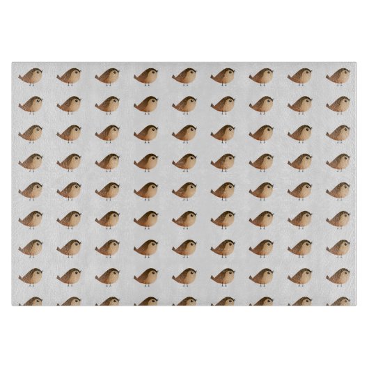 スズメの鳥の漫画 カッティングボード (正面)