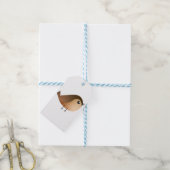 スズメの鳥の漫画 ギフトタグ (より糸付き)