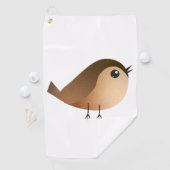 スズメの鳥の漫画 ゴルフタオル (インサイチュ)