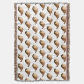 スズメの鳥の漫画 スローブランケット (正面縦)