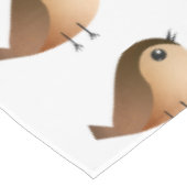 スズメの鳥の漫画 テーブルクロス (アングル)