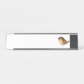 スズメの鳥の漫画 デスクネームプレート (正面)