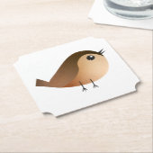 スズメの鳥の漫画 ペーパーコースター (アングル)