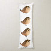 スズメの鳥の漫画 ボディピロー (裏面 (縦))