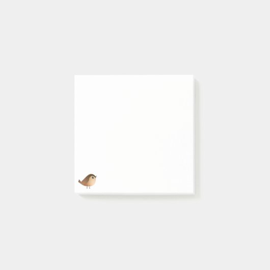 スズメの鳥の漫画 ポストイット (正面)