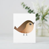 スズメの鳥の漫画 ポストカード (スタンド正面)