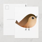 スズメの鳥の漫画 ポストカード (正面/裏面)
