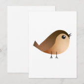 スズメの鳥の漫画 案内状 (正面/裏面)