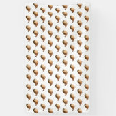 スズメの鳥の漫画 横断幕 (縦)