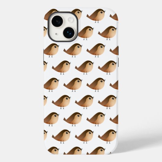 スズメの鳥の漫画 Case-Mate iPhoneケース (裏面)