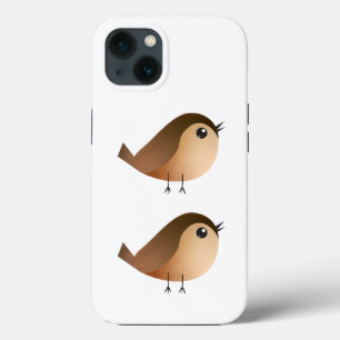 スズメの鳥の漫画 iPhone 13ケース