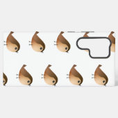 スズメの鳥の漫画 SAMSUNG GALAXYケース (裏面横)