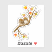 スズメカスタムの鳥のビニール切り シール (シート)