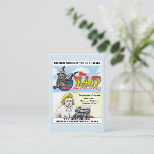 スズメバチのジャクリーン・コクランのトレーディングカード 名刺 (スタンド正面)