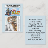 スズメバチのバーバラTowneのトレーディングカード 名刺 (正面/裏面)