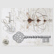 スズメバチの原稿のDecoupageのティッシュペーパー