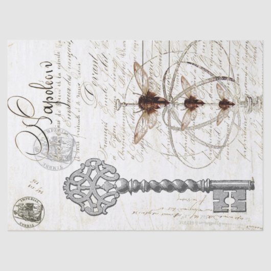 スズメバチの原稿のDecoupageのティッシュペーパー 薄葉紙 (正面)