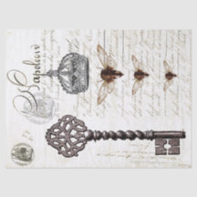 スズメバチの原稿のDecoupageのティッシュペーパー