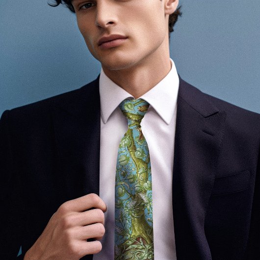 スズメバチの鳥モノグラム芸術と工芸品メンズ ネクタイ