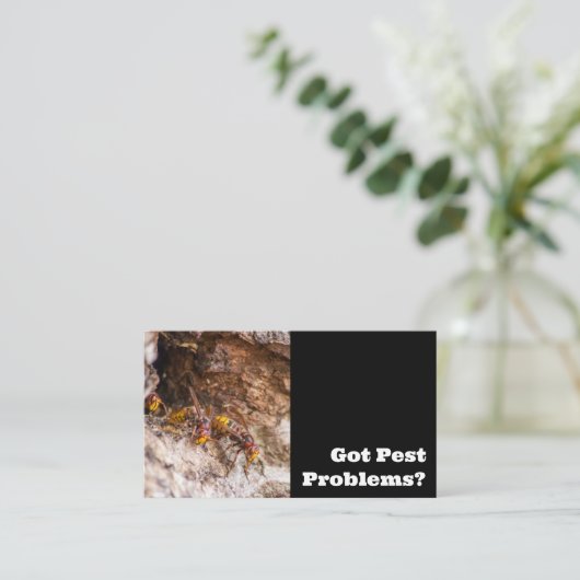 スズメバチ害虫駆除剤 名刺 (スタンド正面)