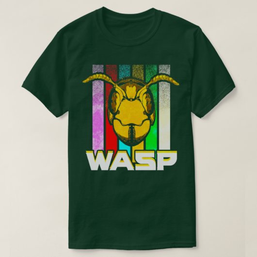 スズメバチ虫頭 Tシャツ (デザイン正面)