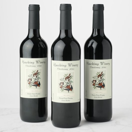 スズメバチ ワインラベル (ボトル)