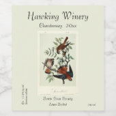 スズメバチ ワインラベル (シングルラベル)