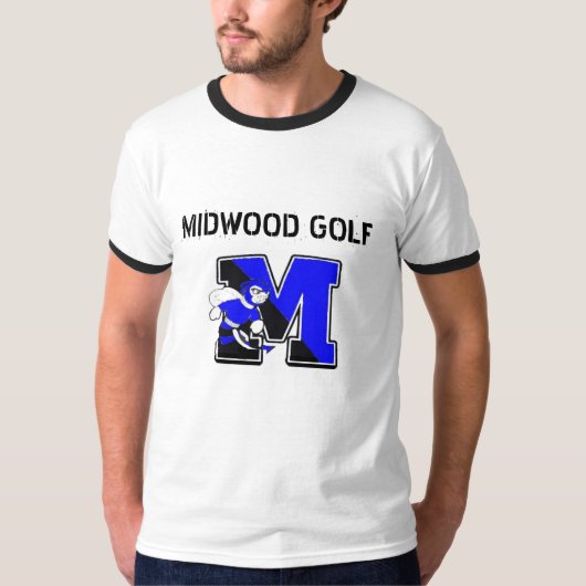 スズメバチ、MIDWOODのゴルフ Tシャツ (正面)