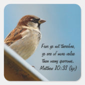 スズメ スクエアシール (正面)