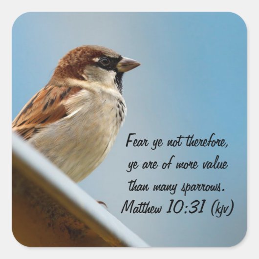 スズメ スクエアシール (正面)