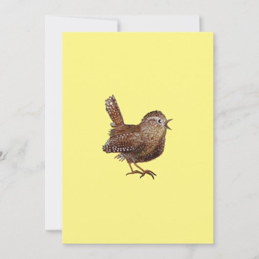 スズメ(Troglodytes Troglodytes) 招待状 (正面)