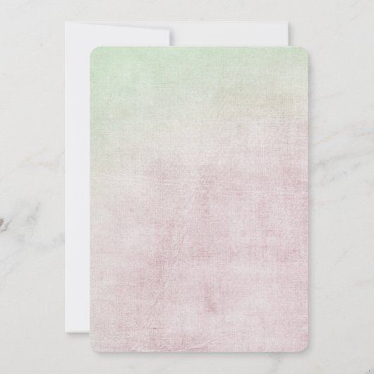 スズランと真珠の蝶 招待状 (裏面)