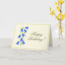 スズランの誕生日折りたたみグリーティングカード カード