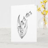 スズランカード カード (黄色い花)