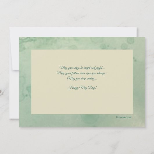 スズラン水彩カード 招待状 (裏面)