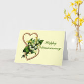 スズラン記念日 カード (黄色い花)