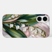 スズラン風ステンドグラスデザインのiPhoneケース Case-Mate iPhoneケース (裏面 (横))