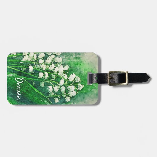 スズラン の オーダーメイド 荷物タグ ラゲッジタグ (正面横)