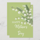 スズラン シンボル お母さんの日 おめでとう シーズンカード (正面/裏面)